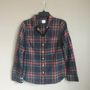 J Crew The Perfect Shirt - Plaid - Small